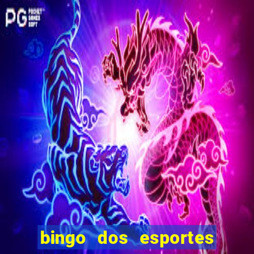 bingo dos esportes para imprimir